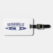 Kayakaholic Bagagelabel (Voorkant horizontaal)