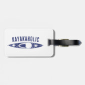 Kayakaholic Bagagelabel (Achterkant horizontaal)