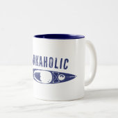 Kayakaholic Tweekleurige Koffiemok (Voorkant rechts)