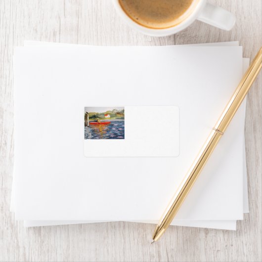 Kayaker adresetiketten u personaliseren etiket (Insitu)