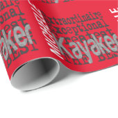 Kayaker Extraordinaire Cadeaupapier (Rol Hoek)