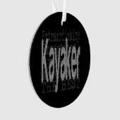 Kayaker Extraordinaire Ornament (voorkant)