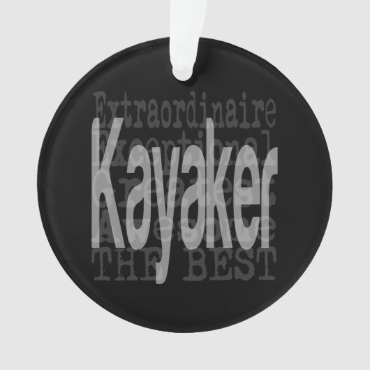 Kayaker Extraordinaire Ornament (voorkant)
