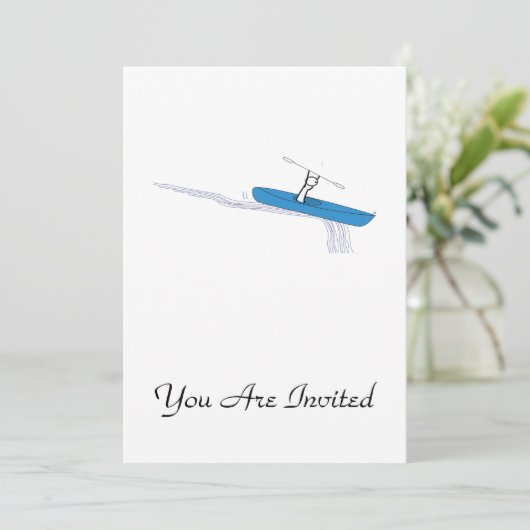 Kayaker Kaart (Staand voorkant)