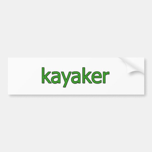 Kayaker Logo Bumpersticker (Voorkant)