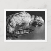 Kayaker met een waterdichte jas met een speelgoed- briefkaart (Voorkant)