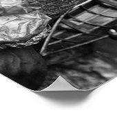 Kayaker met een waterdichte jas met een speelgoed- poster (Hoek)