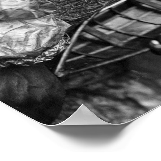 Kayaker met een waterdichte jas met een speelgoed- poster (Hoek)