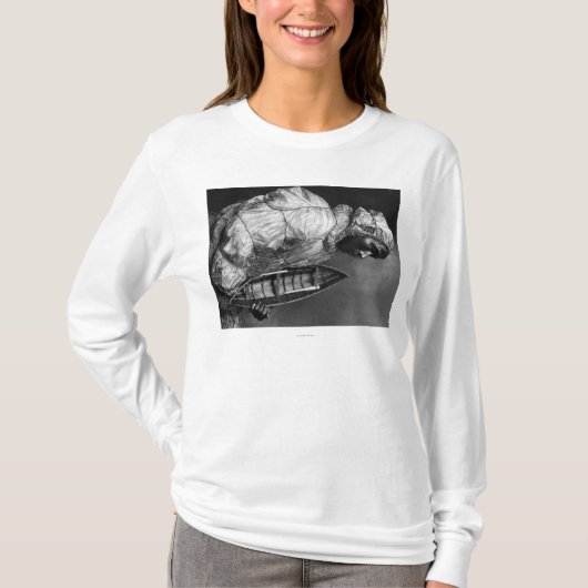 Kayaker met een waterdichte jas met een speelgoed- t-shirt (Voorkant)