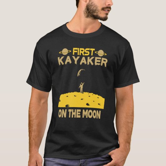 Kayaker On The Moon T-shirt (Voorkant)