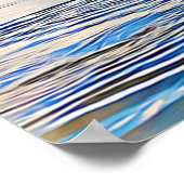 Kayaker op het Poster van het Serene Lake (Hoek)