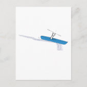 Kayaker op het water briefkaart (Voorkant)