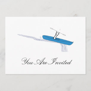 Kayaker op het water kaart