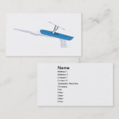 Kayaker op het water visitekaartje (Voorkant / Achterkant)