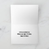 Kayaker Verjaardag Kaart (Binnen)