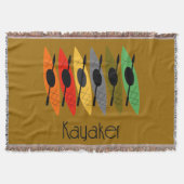 Kayaker Woven Blanket Brown Deken (Voorkant)