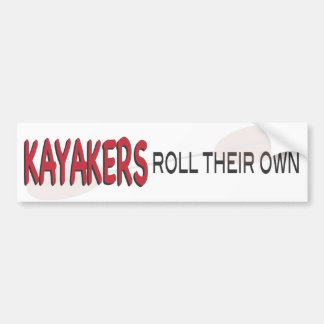 Kayakers Roll Bumpersticker