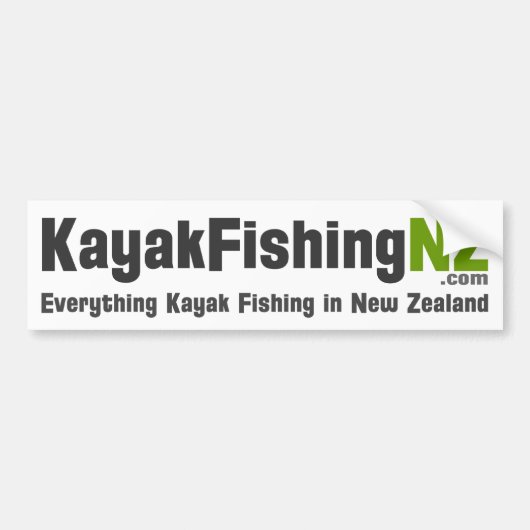 KayakFishingNZ.com Sticker (Voorkant)