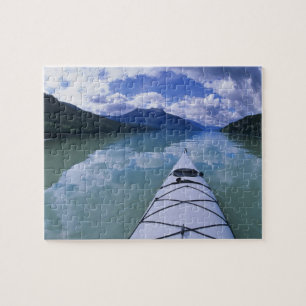 Kayaking aan het eind van het Azure Lake in Wells Legpuzzel