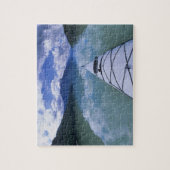 Kayaking aan het eind van het Azure Lake in Wells Legpuzzel (Verticaal)