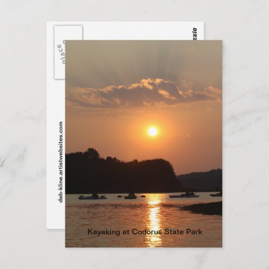 Kayaking at Codorus State Park Briefkaart (Voorkant / Achterkant)