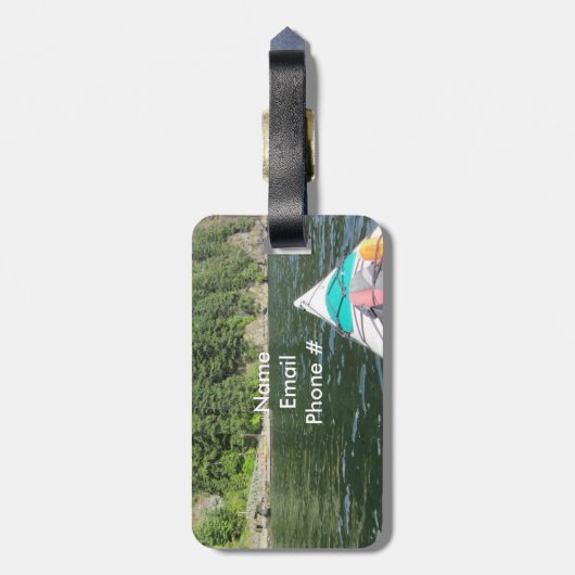 Kayaking Bagagelabel (Achterkant verticaal)