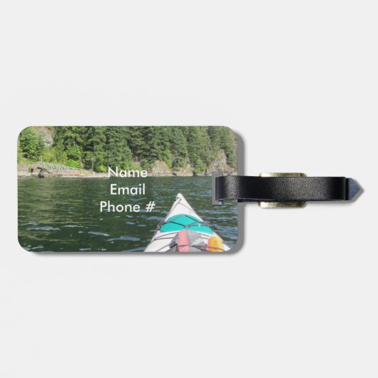 Kayaking Bagagelabel (Achterkant horizontaal)