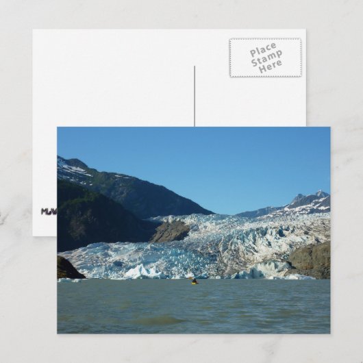 Kayaking bij de Mendenhall Glacier Briefkaart (Voorkant / Achterkant)