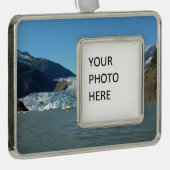 Kayaking bij de Mendenhall Glacier Verzilverd Omlijst Ornament (Rechts)