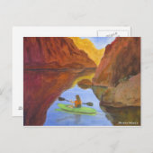 Kayaking bij Meer Powell Briefkaart (Voorkant / Achterkant)