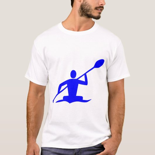 Kayaking - blauw t-shirt (Voorkant)