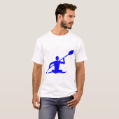Kayaking - blauw t-shirt (Voorkant volledig)