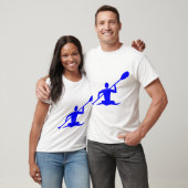 Kayaking - blauw t-shirt (Unisex)