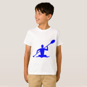 Kayaking - blauw t-shirt (Voorkant volledig)