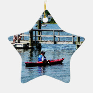 Kayaking Bristol RI Keramisch Ornament