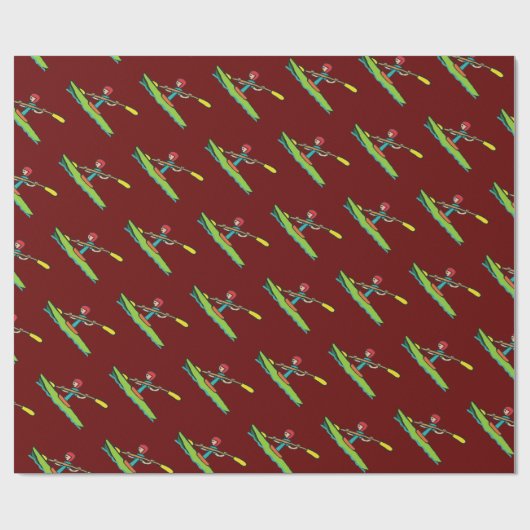 Kayaking Cadeaupapier (Vlak)