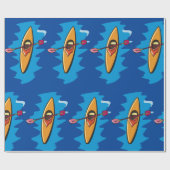 Kayaking Cadeaupapier (Vlak)