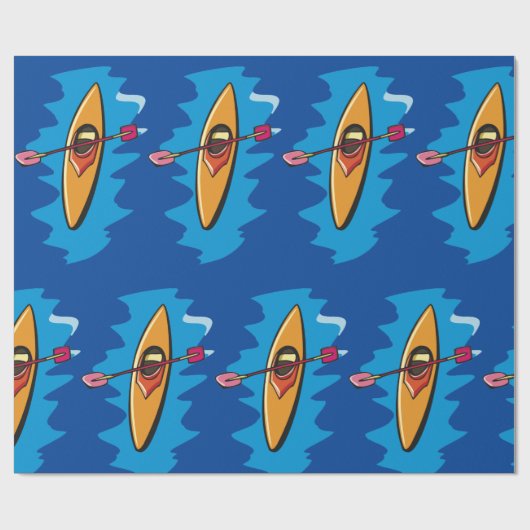 Kayaking Cadeaupapier (Vlak)