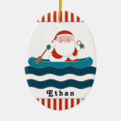 Kayaking Canoe Camping 2023 Keramisch Ornament (Voorkant)