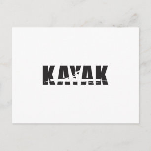 Kayaking Canoe Paddle Canoeing Funny Gift Idea Briefkaart
