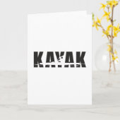 Kayaking Canoe Paddle Canoeing Funny Gift Idee Kaart (Gele Bloem)