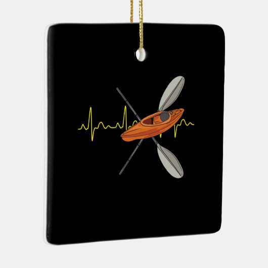 Kayaking Canoeing Keramisch Ornament (Rechts)