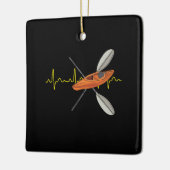 Kayaking Canoeing Keramisch Ornament (Links)