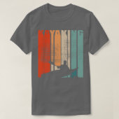 Kayaking Canoeing Retro 2 T-shirt (Design voorkant)