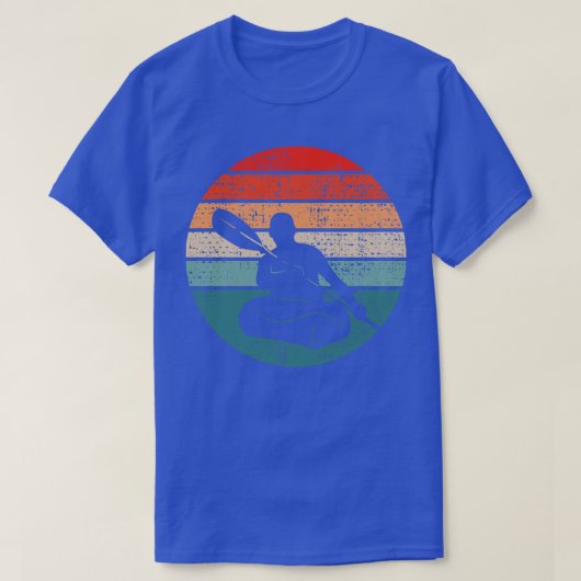 Kayaking Canoeing Retro 2 T-shirt (Design voorkant)