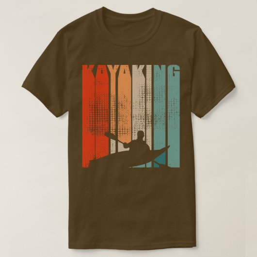 Kayaking Canoeing Retro 3 T-shirt (Design voorkant)