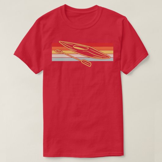 Kayaking Canoeing Retro 4 T-shirt (Design voorkant)