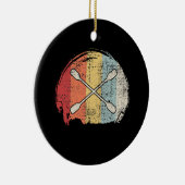 Kayaking Canoeing Retro Keramisch Ornament (Rechts)