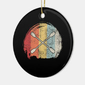 Kayaking Canoeing Retro Keramisch Ornament (Links)