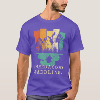 Kayaking Canoeing Retro T-shirt